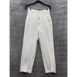 Pulp High Rise Straight Leg Denim Jeans Vintage Bone Womens Size 26 x‎ 30.5